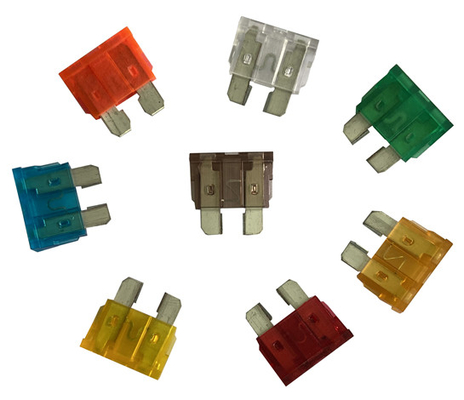 UL-248 मानक ऑटोमोटिव ब्लेड फ़्यूज़ DC32V 1A-40A कार ट्रक नावों के लिए