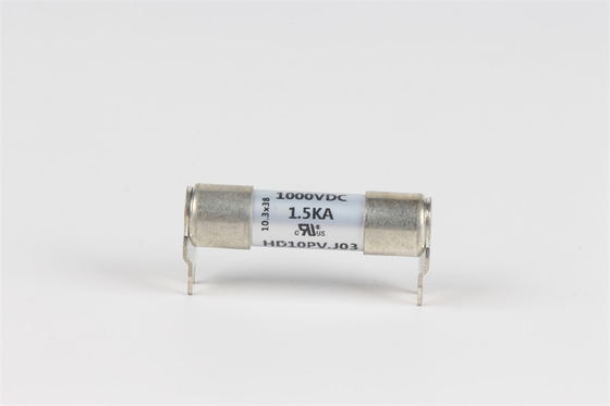 10x38mm सिरेमिक फ्यूज हाई वोल्टेज HD10D.J03 सोल्डर प्लेट माउंट फ्यूज UL प्रमाणित चीन में निर्मित