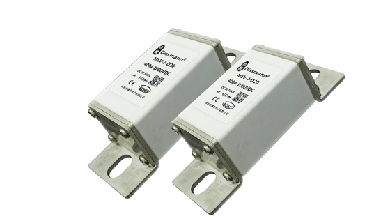 400 amp उच्च वोल्टेज सिरेमिक फ्यूज ISO8820 मानक सफेद रंग