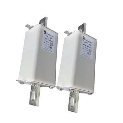 1500VDC सौर PV फ़्यूज़, कॉपर मिश्र धातु पिन के साथ 400 Amp डीसी फ़्यूज़