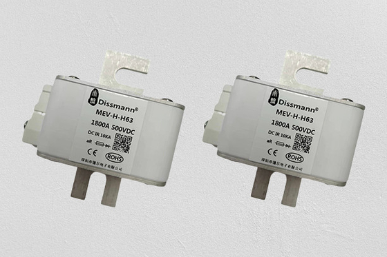 व्हाइट सेमीकंडक्टर प्रोटेक्शन फ्यूज 1800A, 500v सिरेमिक फ्यूज IEC60269